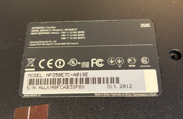 Samsung Serie 3 NP350E7C